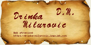 Drinka Milurović vizit kartica